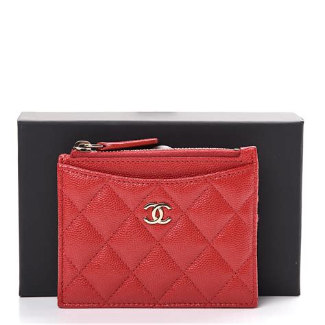 fashionphile chanel caviar card holder